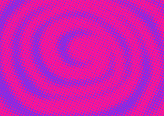 Bright pink and purple pop art retro background with halftone dots in comic style, vector illustration eps10