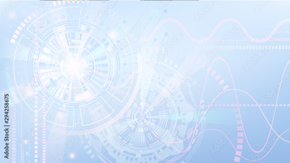 Poster abstract light blue futuristic background. innovative computer technologies, communications and arti