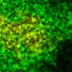 Fototapeta na wymiar Light Green, Yellow vector pattern with polygonal style.