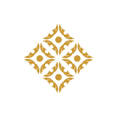 Vector logo design template and vintage emblem in luxury concept