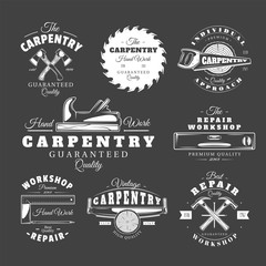 Vintage carpentry labels