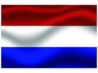 Netherlands national flag, isolated on background. original colors and proportion. Vector illustration symbol and element, for travel and business from countries set