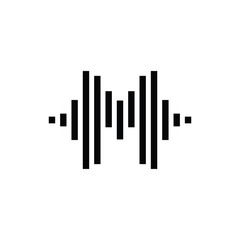 lines that make up the letter M logo design template vector