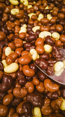 Delicious brightly colored sweets, toffees, chocolates and sweets from candyshop.
