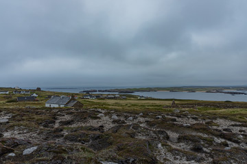 Owey Island vistas and abandoned irish cottages, wild atlantic way, county donegal, Ireland