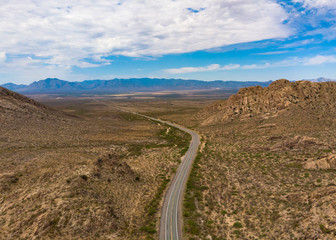 Desert Highway in New Mexico