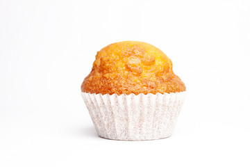 MUFFIN ON WHITE BACKGROUND