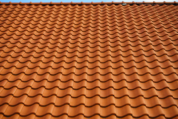 New roof tiles close up detail