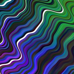 Dark Multicolor vector backdrop with curves.