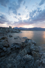 Mono Lake Sunset Rocks