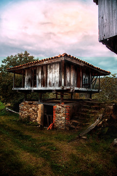 typical old horreo of asturias