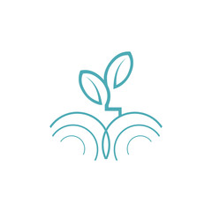 Organic leaf  logo vector template