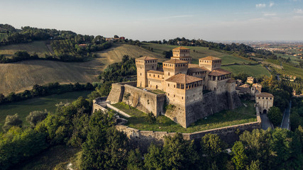 Castle of Torrechiara - obrazy, fototapety, plakaty