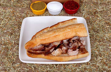 Kokoreç Sandwich Turkish delicious food