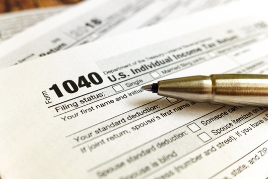 Form 1040 must be filled out in April as the deadline to pay individual taxes.