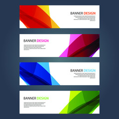 Fototapeta premium Vector Abstract design banner web template