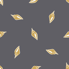 sea shells seamless pattern design