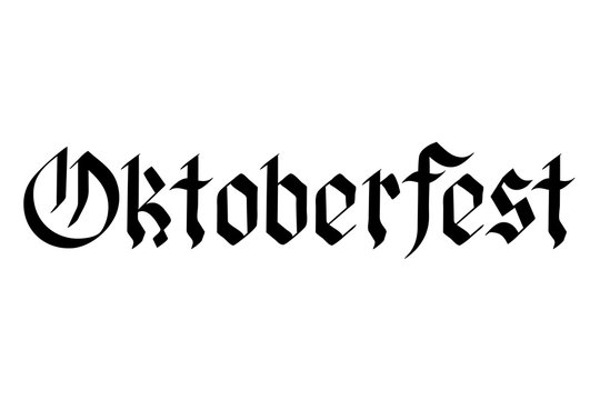 Oktoberfest Lettering Calligraphy Font Icon