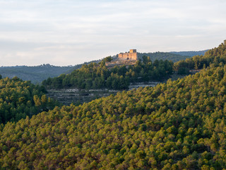 Fototapeta na wymiar ruined castle in the mountain
