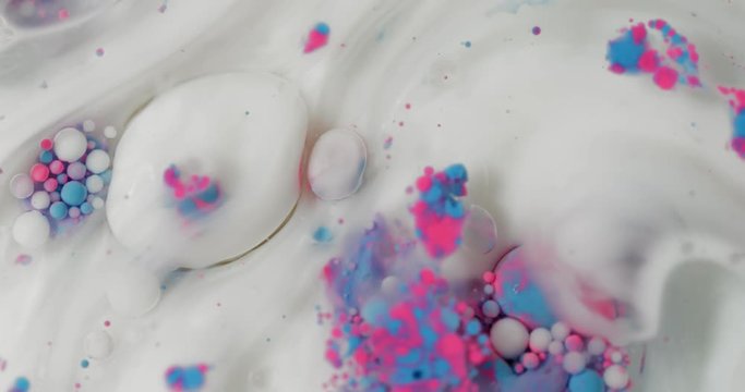 Abstract Colorful Macro Paint. Shot in 4K RAW on a cinema camera.