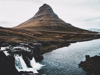 Kirkjufell & Kirkujefellfoss, Snaefellsnes Peninsula, Iceland © Ewelina