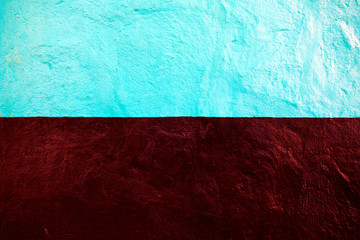 Wide blue and burgundy bands, in warm hard side light.