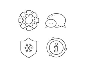 Skin protection line icon. Chat bubble, info sign elements. Cream care sign. Cosmetic lotion symbol. Linear clean skin outline icon. Information bubble. Vector
