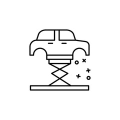 Hydraulic car industry icon. Element of manufacturing