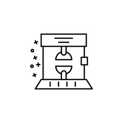 Press industrial machine icon. Element of manufacturing