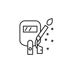 Welding industry utensils icon. Element of manufacturing
