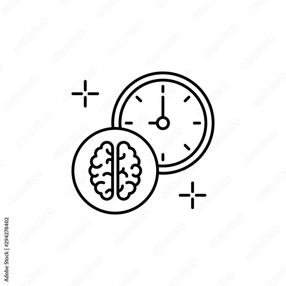 Poster artificial intelligence brain icon. element of brain concept