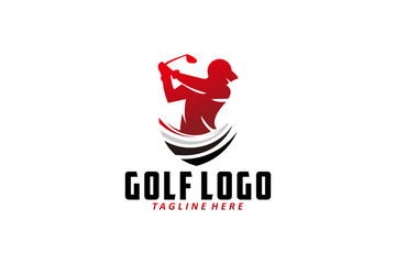 golf logo icon vector isolated