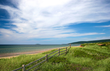 Fototapeta na wymiar Cape Breton Island Nova Scotia beach