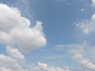 Blue sky background with clouds