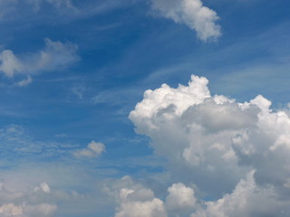 Obraz premium Blue sky background with clouds