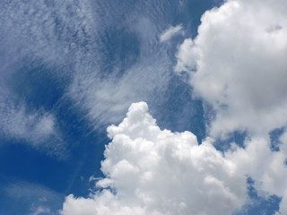 Blue sky background with clouds