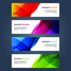 Fototapeta premium Vector Abstract design banner web template