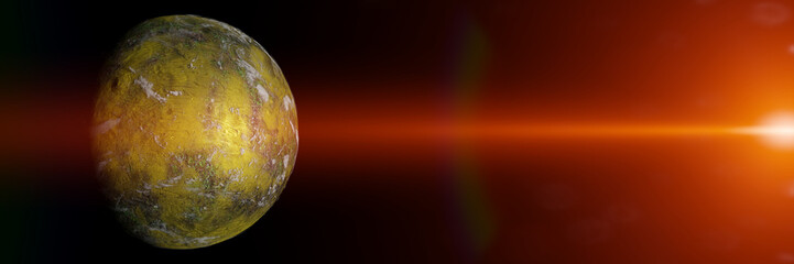 forest planet, green and biologically active alien planet in a distant solar system  © dottedyeti