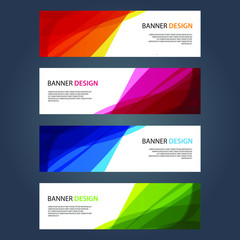 Fototapeta premium Vector Abstract design banner web template