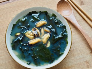  Korean food mussels seaweed soup © james3035