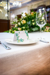 wedding decoration with fresh flowers