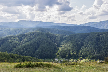 Obraz premium landscape with mountains and clouds