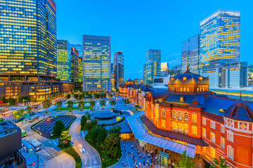 Naklejka premium 東京駅 東京都 日本