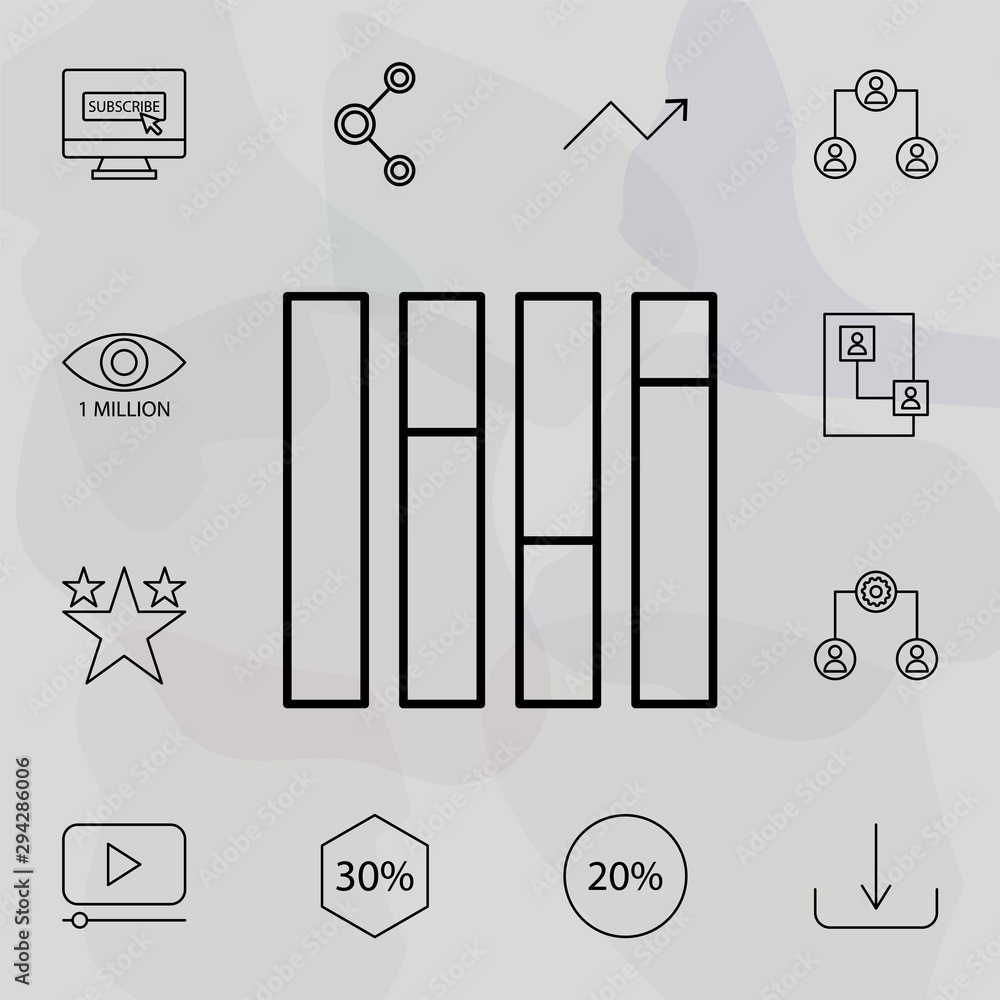 Poster mixer info icon. universal set of online and web for website design and development, app development