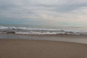 waves in the beach