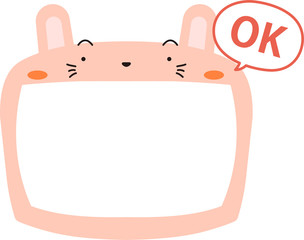 Cute Rabbit whiteboard