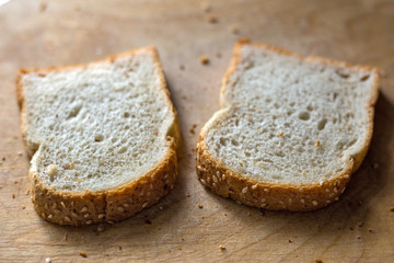 the bread on the Board