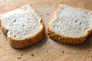 the bread on the Board