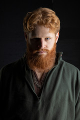 Fototapeta premium Red-haired Viking warrior