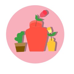 Flower vase background